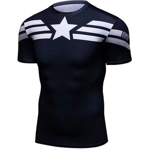 Rash Guard à manches courtes pour hommes pour BJJ Jiu Jitsu taille adulte Guard Shirt - Product Image 1