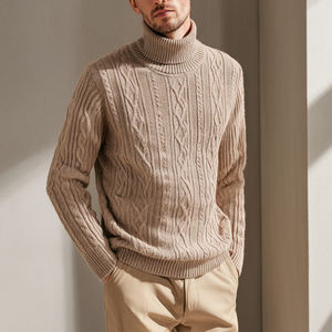 Pull à col roulé slim fit pour homme, mode, tricot d'hiver, OEM - Product Image 2