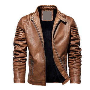 Mode usine haute qualité hiver 2025 haute qualité hommes veste en cuir de mouton veste en cuir d'extérieur - Product Image 2