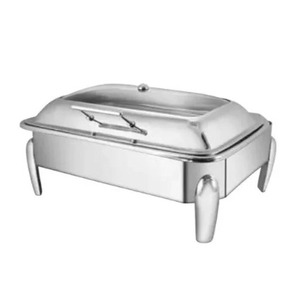 Venta al por mayor de calidad superior 10L de acero inoxidable Rectangular plato de frotamiento calentador de alimentos para buffets y eventos de catering - Product Image 6