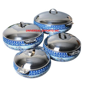 Set of Four Metal <b>Food</b> <b>Warmer</b> Premium Quality handmade Casserole Classic Stylish Designer New Metal Hotpot - Product Image 1
