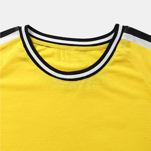 240 GSM luxe surdimensionné hommes t-shirt haute qualité coton lourd poids léger personnalisé Streetwear motif solide tricoté tissu - Product Image 4