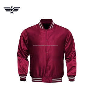 Chaqueta Bomber Clásica para Hombre, 100% Poliéster, con Calefacción, para Invierno, Estilo Universitario, Brillante, Informal, Holgada - Product Image 1