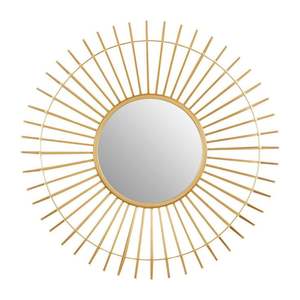 Petit miroir de décoration murale en rotin durable Offre Spéciale prix d'usine-miroir mural rond salles de banquet boutiques cafés - Product Image 2