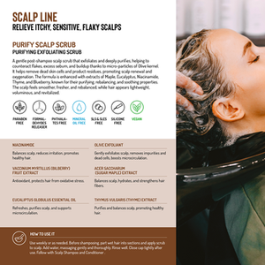 PURIFY SCALP SCRUB - Exfoliante purificante para después del lavado del cabello, para aliviar la picazón, la sensibilidad y la descamación del cuero cabelludo, Hecho en Italia - Product Image 2