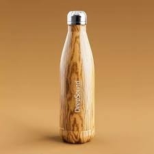 Botella de madera reutilizable Diseño ecológico - Product Image 5