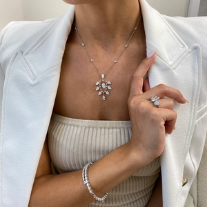 Diseño personalizado IGI Certified VVS Lab Grown Diamond 14K Collar de oro sólido Joyería Premium de gama alta para mujeres al mejor precio - Product Image 3