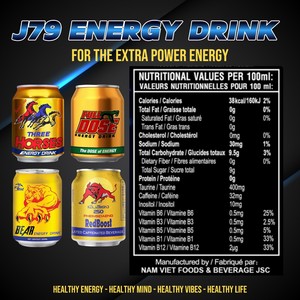 Bebida energética OEM/ODM de 250ml con muestra gratis, proveedor mayorista, sin azúcar con sabor a vitaminas AE esenciales - Product Image 2