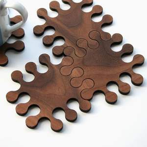 Posavasos de Madera Natural Estilo Bohemio Hecho a Mano Diseño Personalizado Ecológico Posavasos de Mesa para Oficina Escritorio Alta Calidad - Product Image 6