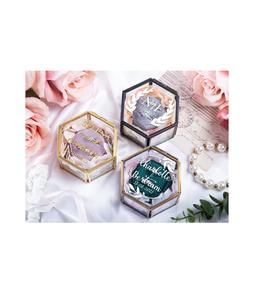 Beautifully designed luxury metal <b>glass</b> <b>jewellery</b> <b>box</b> with high quality craftsmanship perfect for elegant home decor - Product Image 2