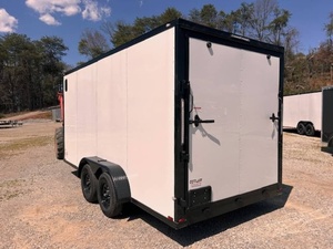 Remolque de carga cerrado Outlaw 7x16 7K Puerta de rampa de eje tándem Remolque de carga seca para equipos y uso comercial - Product Image 3