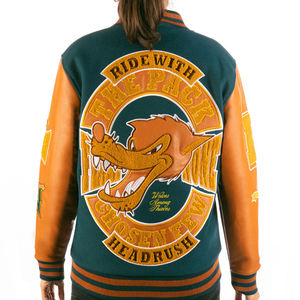 Vêtements de rue personnalisés avec logo, broderie en chenille de haute qualité, toile d'hiver, antibactérien, respirant, bomber, lettreman, baseball - Product Image 3