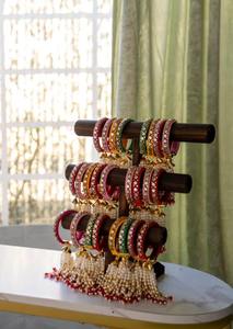 กำไลเส้นไหมงานแต่งงานของชาวอินเดียของขวัญแต่งงาน haldi mehendi Sangeet, สร้อยข้อมือกำไล, ของขวัญสำหรับเธอ, กำไลข้อมือแฟชั่น - Product Image 3