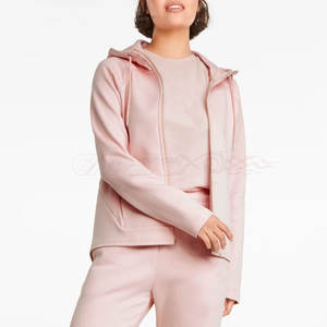 Logotipo personalizado 2023 nuevo diseño mujer Sudadera con capucha de gran tamaño de alta calidad Zip Up impreso algodón cómodo manga larga mujeres sudaderas con capucha - Product Image 5