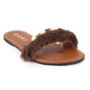 รองเท้าแตะเด็กผู้หญิง (001-A) - สีน้ำตาล - Product Image 1