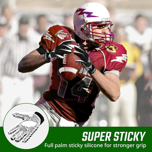 Guantes de Fútbol Americano 100% de Alta Calidad, Diseño de Logotipo Personalizado, Palma de Silicona Súper Adhesiva, Guantes Antideslizantes de Alto Rendimiento - Product Image 5