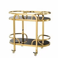 Industrie Tendance Chambre d'hôtel Cuisine Bar Bar d'accueil Traiteur servant Chariot pliable de service alimentaire