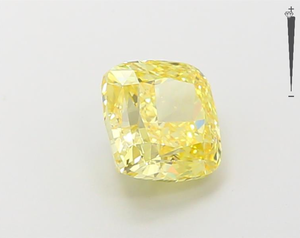 Wholesale 1.51ct Fancy Yellow Lab Grown Diamond <b>Cushion</b> Cut with VVS2 Clarity IGI Certified for Diamond Jewelry Making - Product Image 3