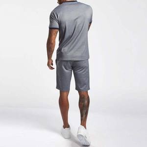 2025 venta al por mayor personalizado verano nueva llegada Jogging ropa deportiva gimnasio chándal y pantalones cortos 2 piezas pantalones cortos hombres camisetas conjuntos para la venta - Product Image 5