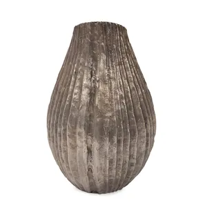 Jarrón de Hierro con Diseño Costero, Ecológico, para Centros de Mesa Navideños, Salas de Estar, Hoteles y Espacios para Eventos, ZAHID EXPORTS - Product Image 1