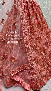 Style traditionnel superbe paillettes florales broderie Designer Lehenga Choli Ensemble élégant Net tissu pour les fêtes de mariage - Product Image 6