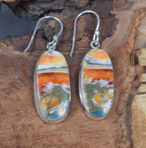 หอยนางรมทองแดงเทอร์ควอยส์925เงินสเตอร์ลิงต่างหูอัญมณีธรรมชาติ December เดือน birthstone เครื่องประดับทำด้วยมือของขวัญสำหรับเธอ - Product Image 3