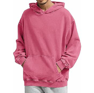 Sweat à capuche surdimensionné lavé à l'acide de haute qualité respirant personnalisé sweats à capuche de lavage vintage en coton lourd avec grandes poches - Product Image 1