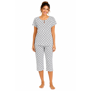 Ensemble Capri Premium Doux en Double Tissu pour Femme Evolve X Venus - Pyjama Imprimé Respirant ODM XL - Product Image 1