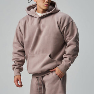 Sweat à capuche uni Fabricant de sweat à capuche en coton de haute qualité Sweat à capuche surdimensionné Boxy vierge en éponge française personnalisé Expédition DDP - Product Image 1