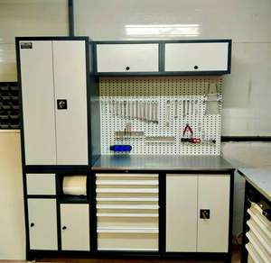 Banc de travail en métal ESD professionnel robuste personnalisé pour atelier industriel, construction hautement durable, composants de moteur - Product Image 4