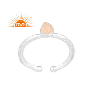 Best Quality Fine Sterling Silver Natural Ethiopian <b>Opal</b> Gemstone Adjustable <b>Ring</b> Custom Jewelry Manufacturer - Product Image 1