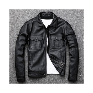 Original Cowhide <b>Leather</b> Men <b>Real</b> <b>Leather</b> <b>Jacket</b> 2023 customized <b>leather</b> <b>jackets</b> sale for product - Product Image 4