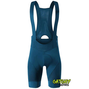 Pantalones Cortos de Ciclismo Unisex Transpirables de Spandex/Poliéster con Acolchado de Gel de Catchy Gears para Recorridos Largos - Product Image 1