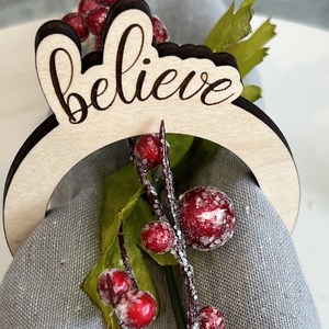 Croyez en bois kiltie articles de fête utiliser un rond de serviette rustique fait à la main jute serviette ronds de serviette Standard découpé au Laser anneau de serviette Reined - Product Image 5