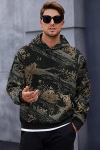 Sudaderas con capucha estampadas para hombre al por mayor con diseño forrado de algodón 100% estilo informal transpirable para la temporada de invierno - Product Image 4