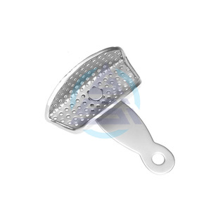 Bandeja de Impresión Giratoria de Ortodoncia, Superior e Inferior Anterior, Perforada |   Bandeja de Impresión Dental para Prótesis Dentales y Edentulismo - Product Image 1