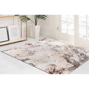 Tapis à motifs géométriques, décoration de salon moderne en chenille aux tons doux, tapis gobelin - Product Image 5