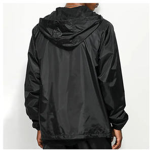 Veste coupe-vent en nylon de haute qualité pour hommes automne activités de plein air personnalisé compressible léger toile col montant poignets - Product Image 5