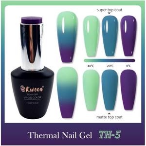 Vernis à ongles gel Kween changeant de couleur 8ml, 3 teintes réactives à la température, kit DIY pour salon, à base d'eau - Product Image 4