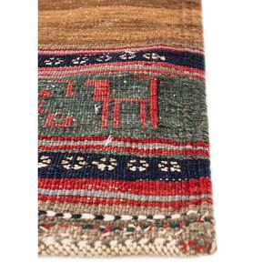 พรมขนสัตว์ทำมือลายทางสีเบจและสีน้ำตาล รุ่น Nayaab Classic สำหรับห้องนอนและห้องนั่งเล่น รุ่น Paem-948 สำหรับวัยรุ่น - Product Image 4