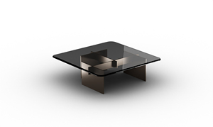 Mesa de Centro Moderna de Cerámica Cuadrada con Superficie de Textura de Mármol y Base de Metal para Sala de Estar - Product Image 6