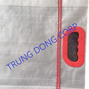 Étagère au détail BOPP laminé PP tissé sacs avec poignée fabriqués au Vietnam pour stocker le riz et le grain - Product Image 1