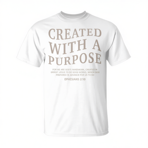 T-shirt cristiana con versetto biblico e messaggio 'Jesus on Back' per promozioni - Product Image 2