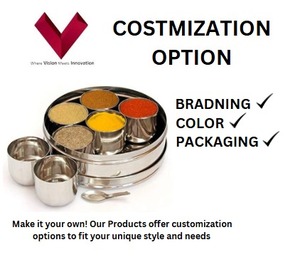 Récipient de stockage d'épices en métal de boîte à épices indienne d'acier inoxydable pour l'usage de cuisine - Product Image 3