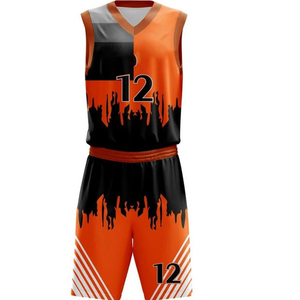 Nouveaux shorts et maillots imprimés de vêtements de sport de basket-ball au design personnalisé avec sublimation pour l'entraînement des hommes - Product Image 4
