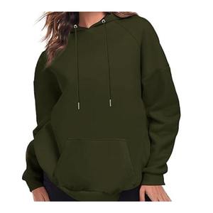 Sudadera con capucha con logotipo estampado a la moda para mujer de manga larga de secado rápido y transpirable nuevo diseño personalizado sudaderas con capucha de alta calidad para mujer - Product Image 5
