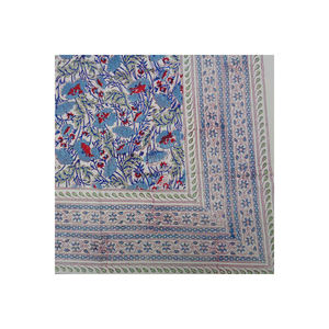 Nappe en coton de qualité supérieure, fabriquée en usine, imprimée à la main, artisanat intemporel, nappes en pur coton à vendre - Product Image 3