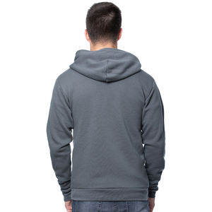 Hombres Rain Defender Heavyweight Hooded Zip Mock Heavyweight Full Zip Sudadera Sudaderas con capucha Cloud Cotton Zipper - Product Image 5