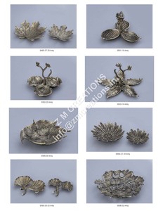 Juego de 2 Cuencos Decorativos de Metal Hechos a Mano con Diseño de Frutas, Estilo Clásico, Accesorios de Decoración para Mesa, Platos para Servir, 100 Piezas - Product Image 3