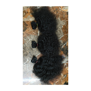 Extensiones de cabello rizado profundo y pelucas para hombres y mujeres hechas de 100% cabello humano virgen real de alta calidad - Product Image 1